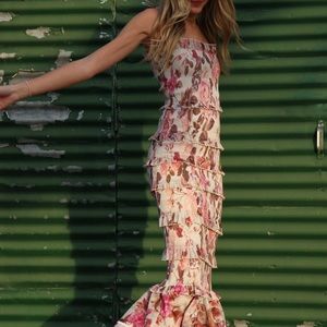 V. Chapman Geranium Dress in Garden Rose